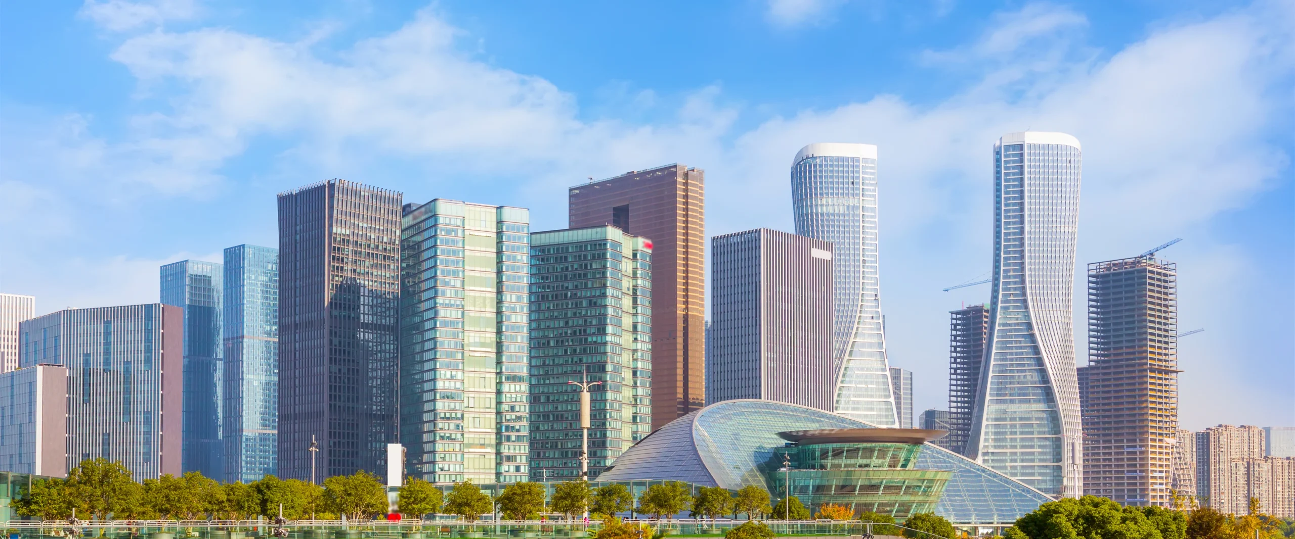 Modern city skyline